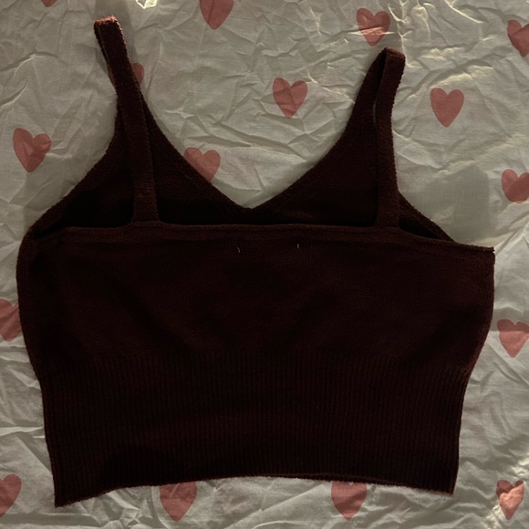 Burgundy crop top - Picture 4 of 4
